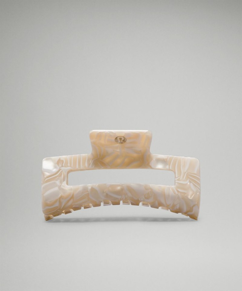 Lululemon Extra Large Claw Hair Clip Light Ivory / White Online Outlet Sale