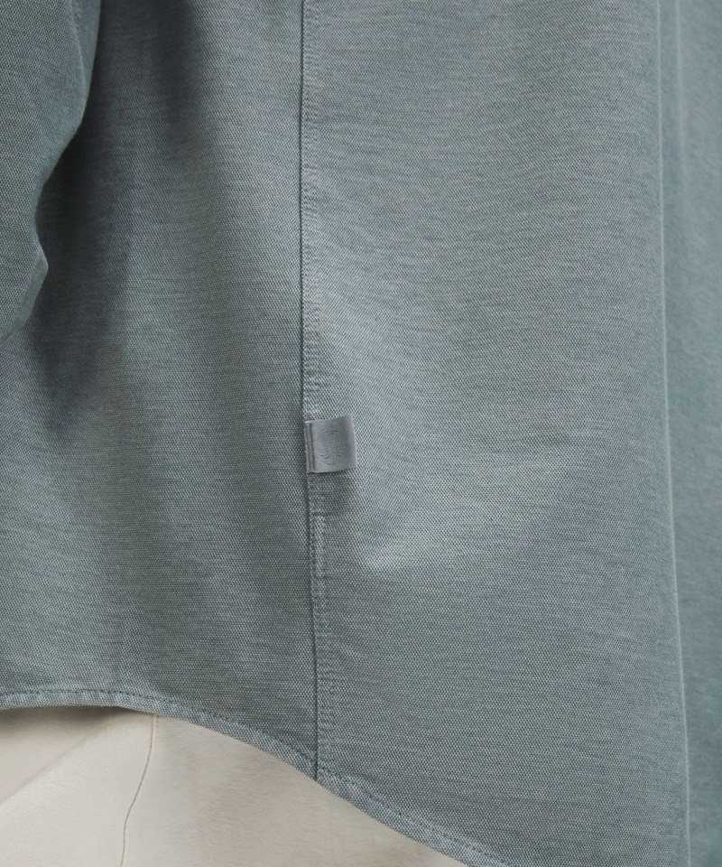 Lululemon Commission Long-Sleeve Shirt Enzyme Dye Belgian Blue Online Outlet Sale