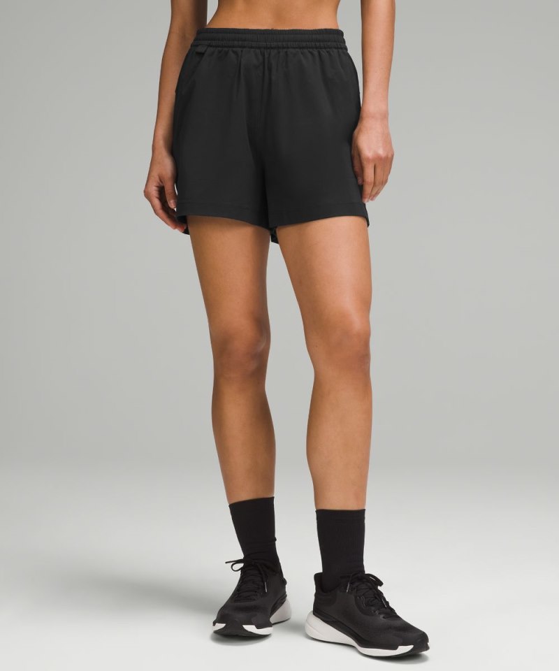 Lululemon Lightweight High-Rise Hiking Short 4" Black Online Outlet Sale