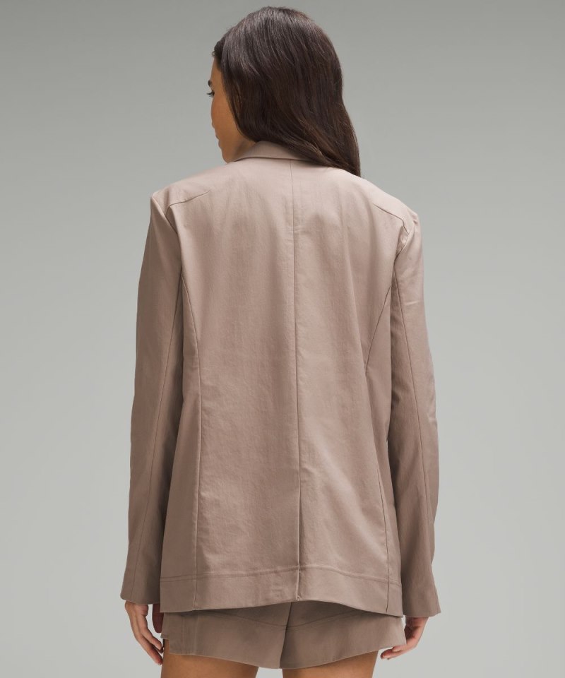Lululemon Relaxed-Fit Twill Blazer Taupetastic Online Outlet Sale