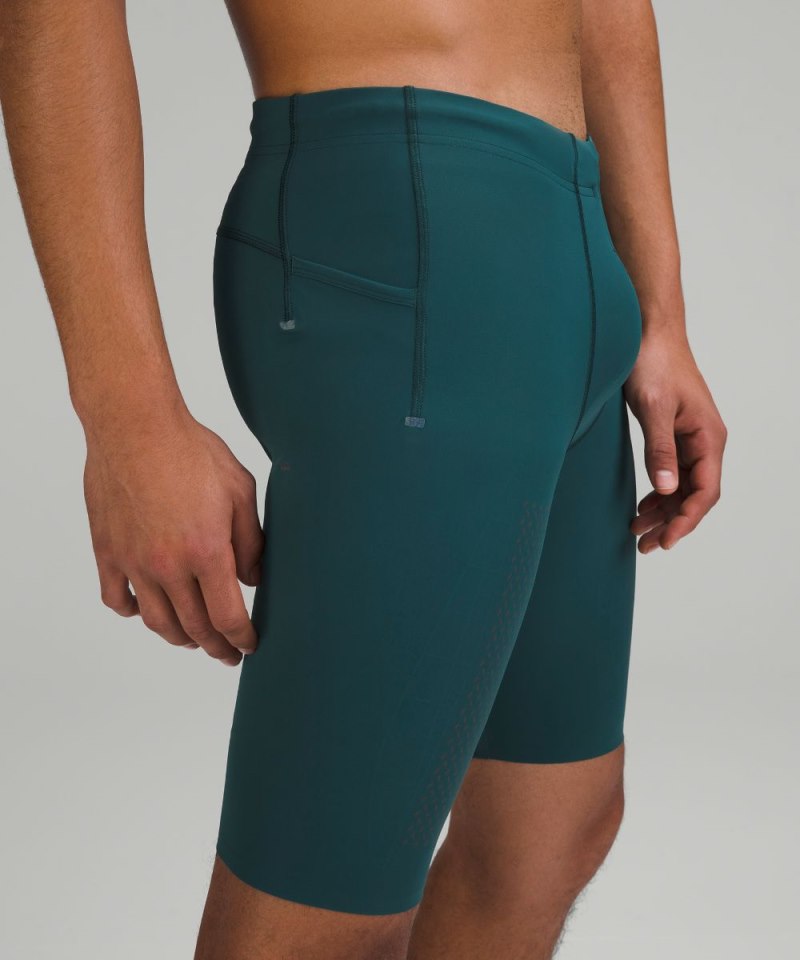 Lululemon Vital Drive Training Half Tight 10" Green Jasper Online Outlet Sale