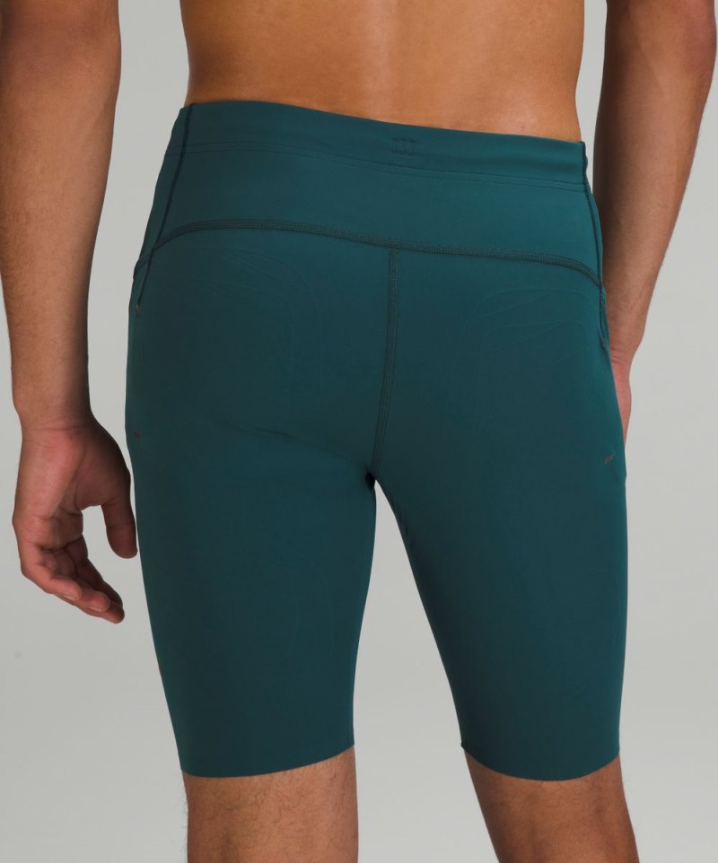 Lululemon Vital Drive Training Half Tight 10" Green Jasper Online Outlet Sale