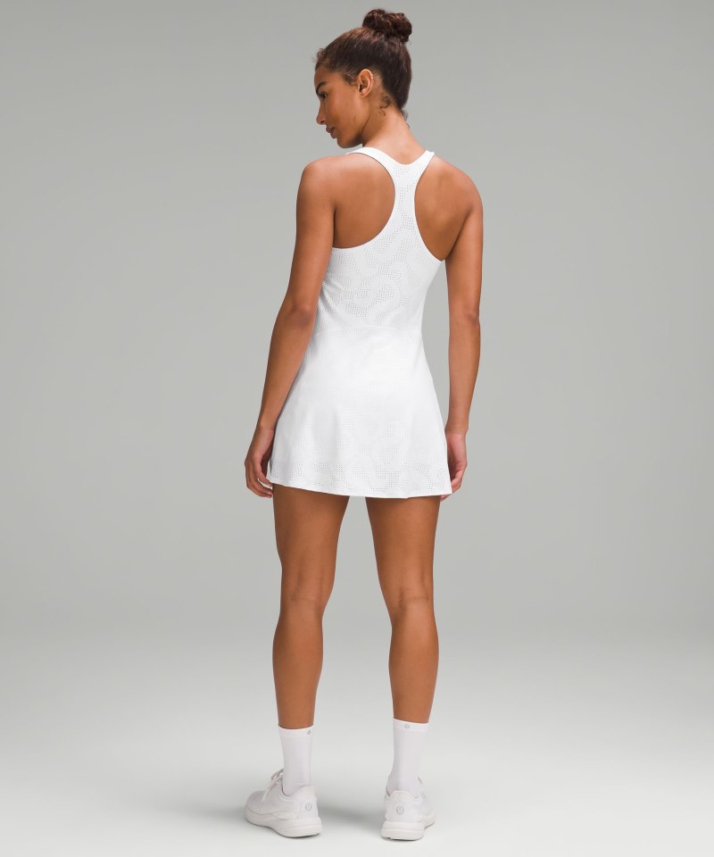 Lululemon Lightweight Linerless Tennis Dress *Logo White Online Outlet Sale