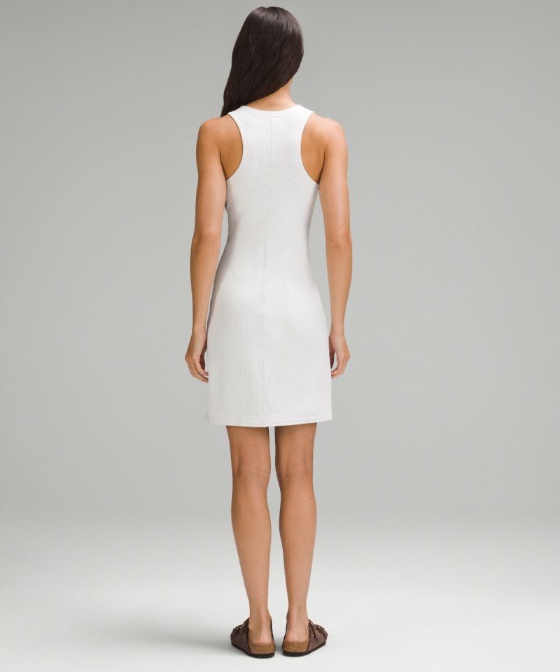 Lululemon Ribbed Softstreme Slim-Fit Tank Dress Light Vapor Online Outlet Sale