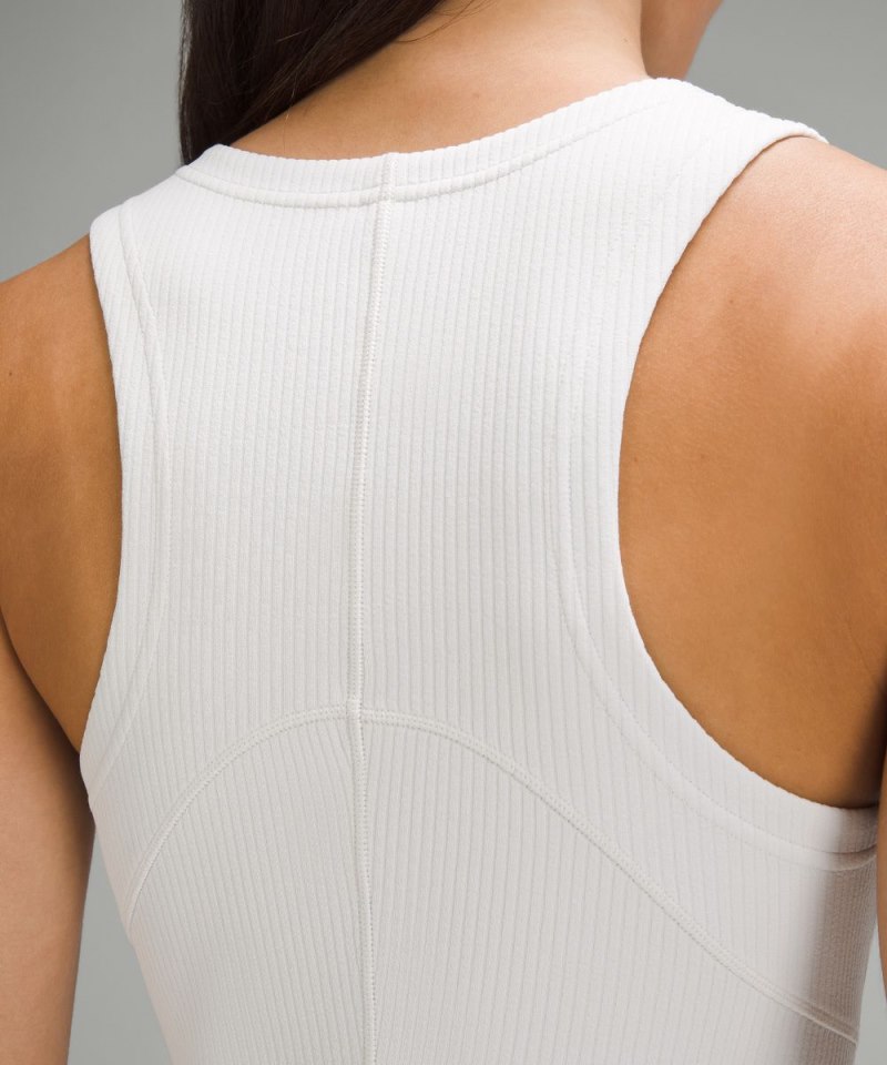 Lululemon Ribbed Softstreme Slim-Fit Tank Dress Light Vapor Online Outlet Sale