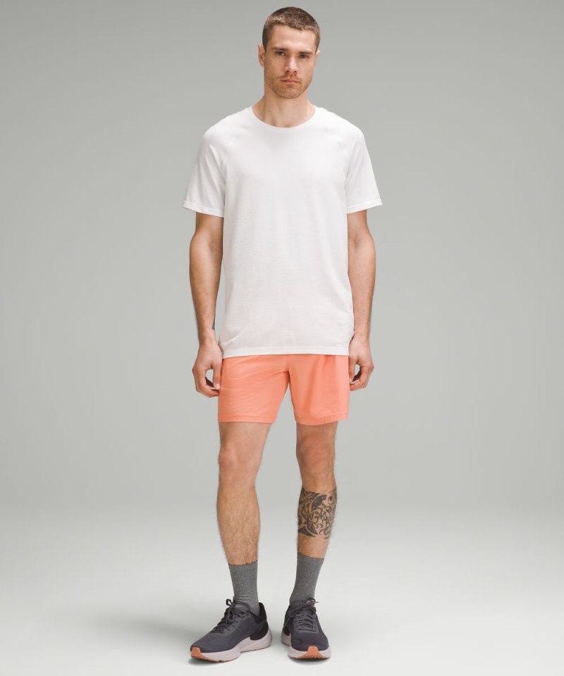 Lululemon Pace Breaker Linerless Short 7" Coral Kiss Online Outlet Sale
