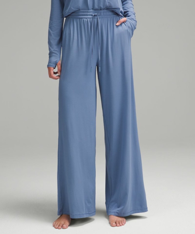 Lululemon Modal High-Rise Wide-Leg Lounge Pant Oasis Blue Online Outlet Sale