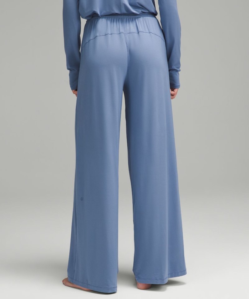 Lululemon Modal High-Rise Wide-Leg Lounge Pant Oasis Blue Online Outlet Sale
