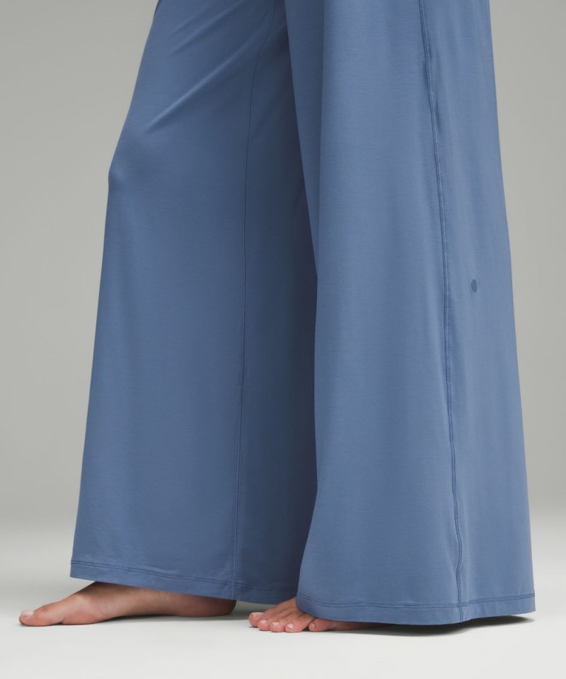 Lululemon Modal High-Rise Wide-Leg Lounge Pant Oasis Blue Online Outlet Sale