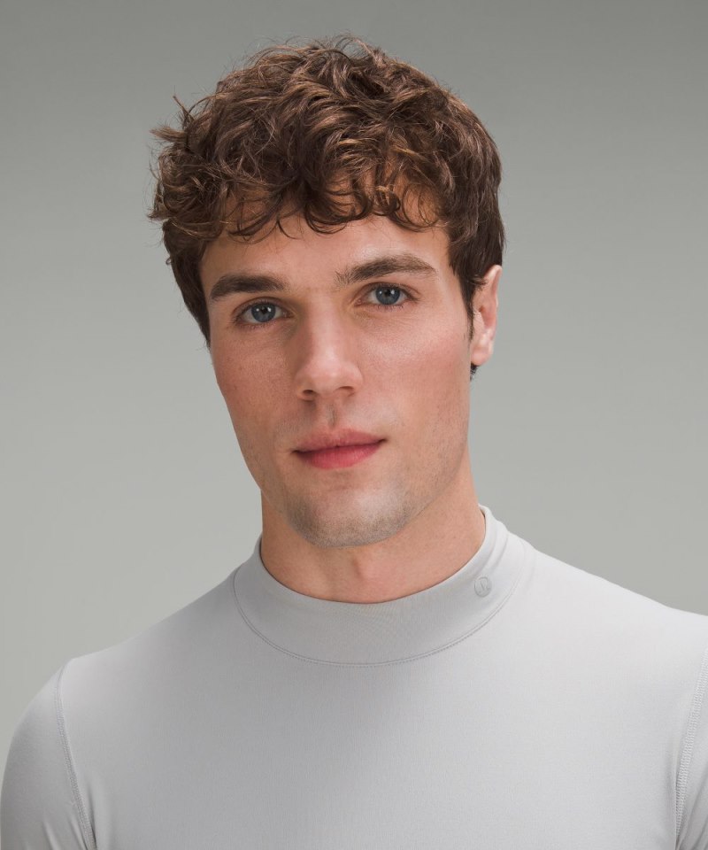 Lululemon Mockneck Golf Long-Sleeve Baselayer Silver Drop Online Outlet Sale