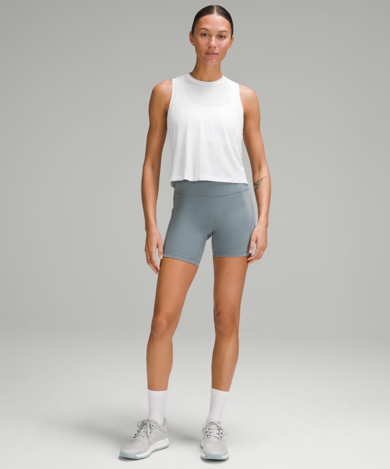 Lululemon Ultralight Waist-Length Tank Top White Online Outlet Sale