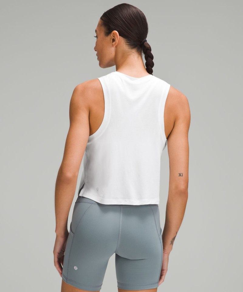 Lululemon Ultralight Waist-Length Tank Top White Online Outlet Sale