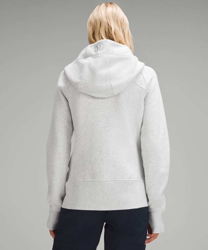 Lululemon Scuba Full-Zip Hoodie Heathered Core Ultra Light Grey Online Outlet Sale