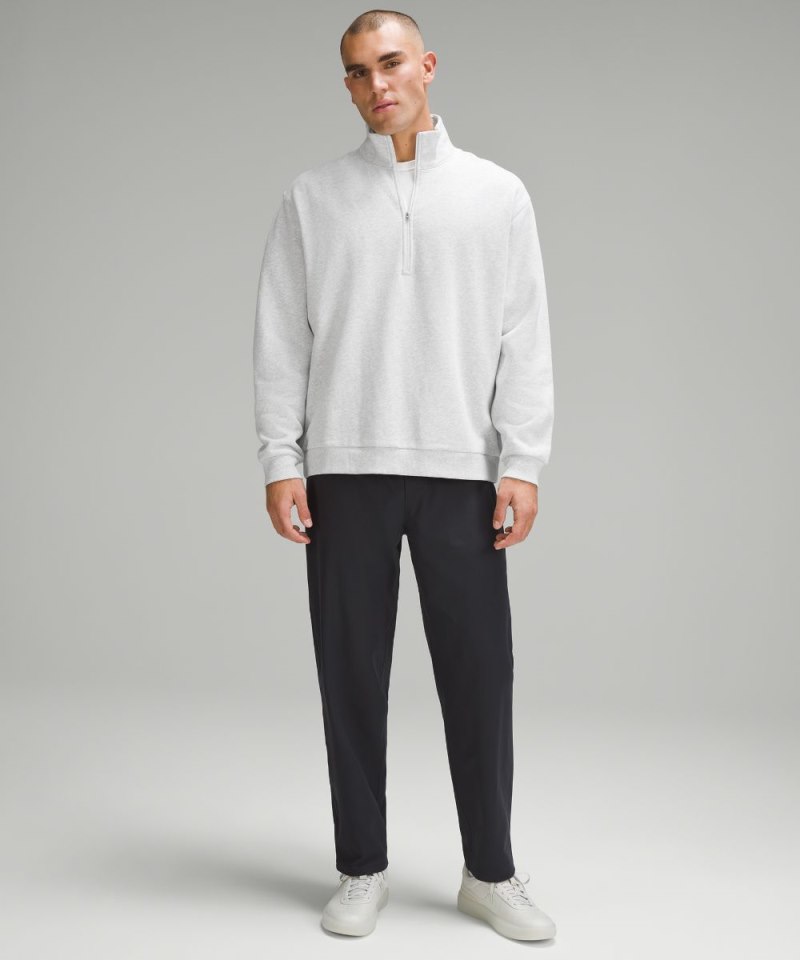 Lululemon Steady State Half Zip Heathered Core Ultra Light Grey Online Outlet Sale