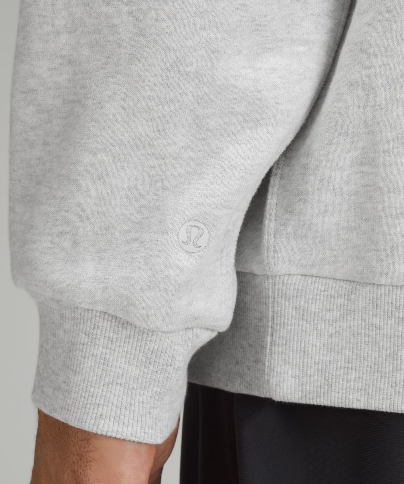 Lululemon Steady State Half Zip Heathered Core Ultra Light Grey Online Outlet Sale