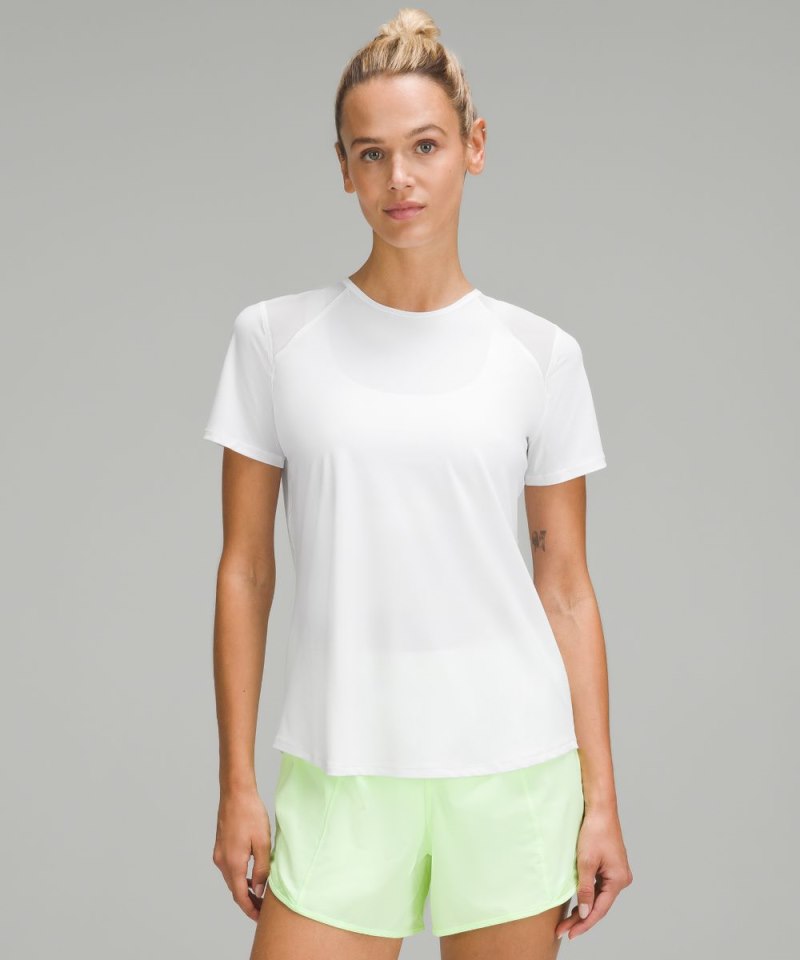 Lululemon Sculpt Short-Sleeve Shirt White Online Outlet Sale