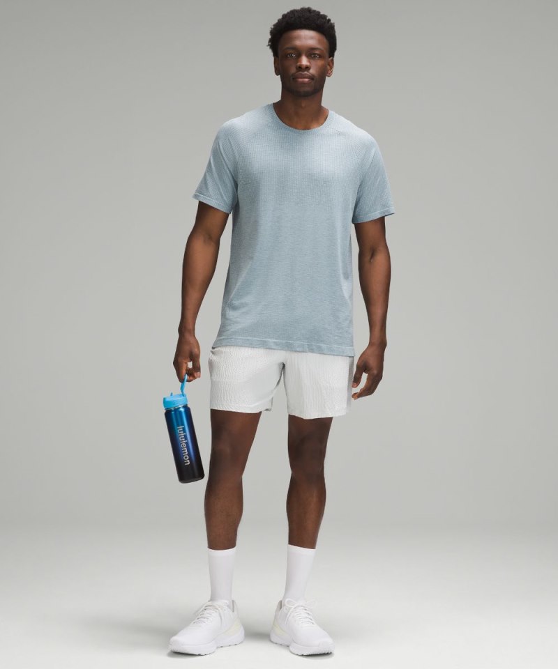 Lululemon Back to Life Sport Bottle 24oz *Straw Lid Kayak Blue Light / Oasis Blue / Black Online Outlet Sale