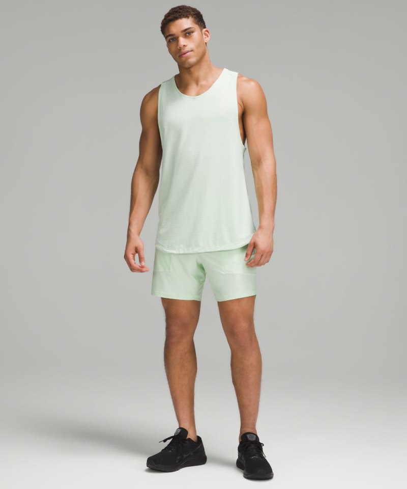 Lululemon License to Train Linerless Short 7" *Pique Kohlrabi Green Online Outlet Sale