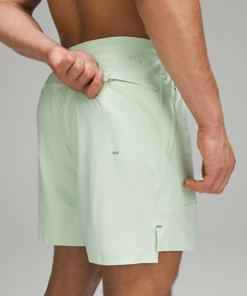 Lululemon License to Train Linerless Short 7" *Pique Kohlrabi Green Online Outlet Sale