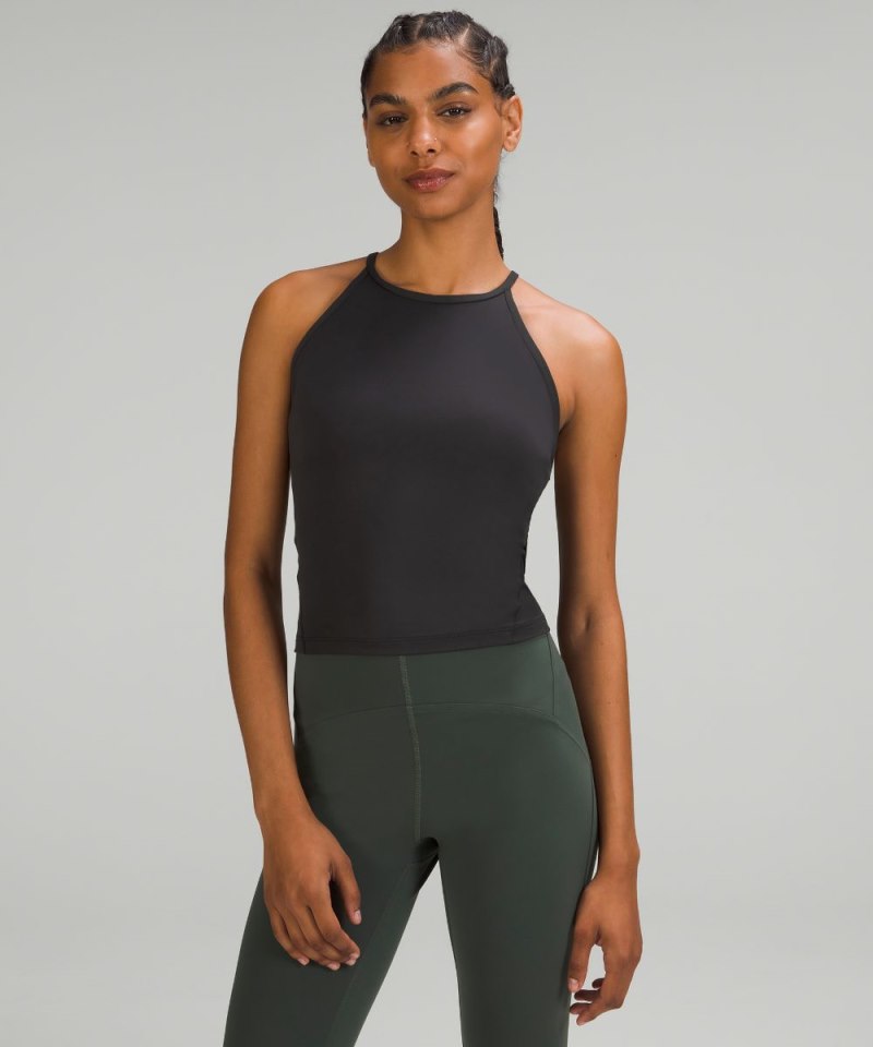 Lululemon Lightweight High-Neck Yoga Tank Top Black Online Outlet Sale