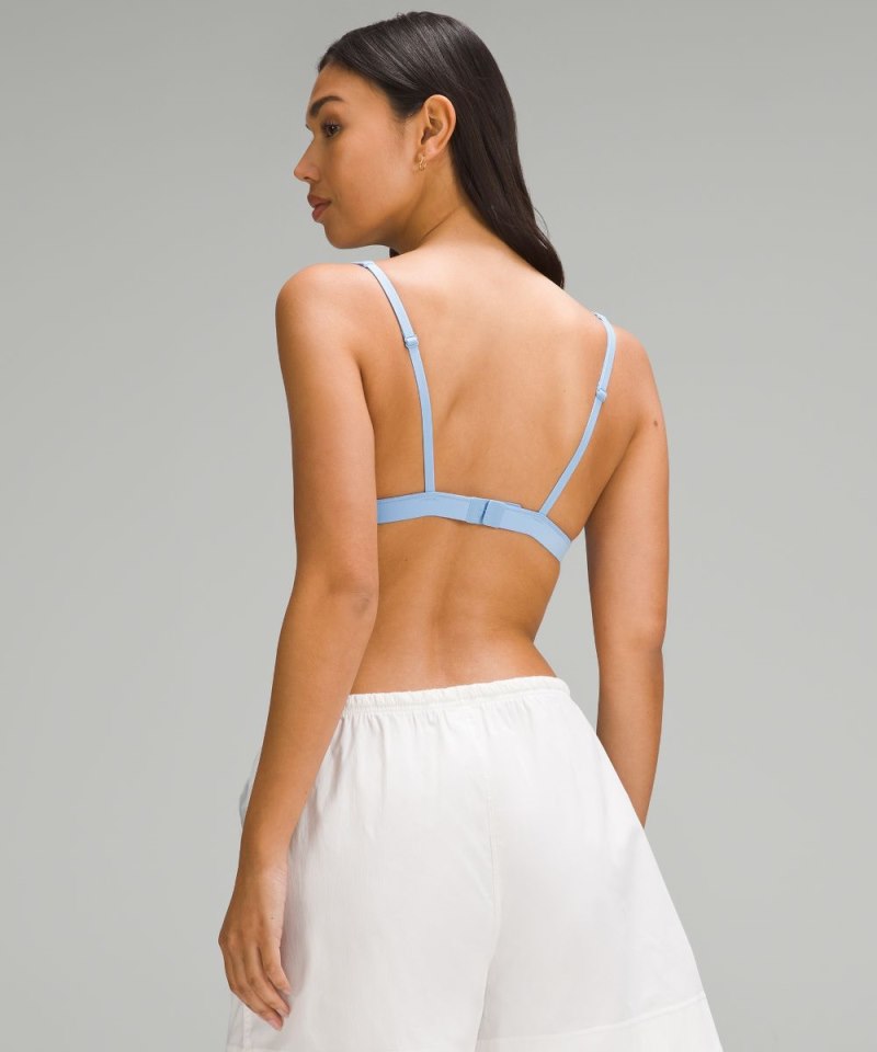 Lululemon Wundermost Ultra-Soft Nulu Triangle Bralette A–D Cups Sinatra Blue Online Outlet Sale