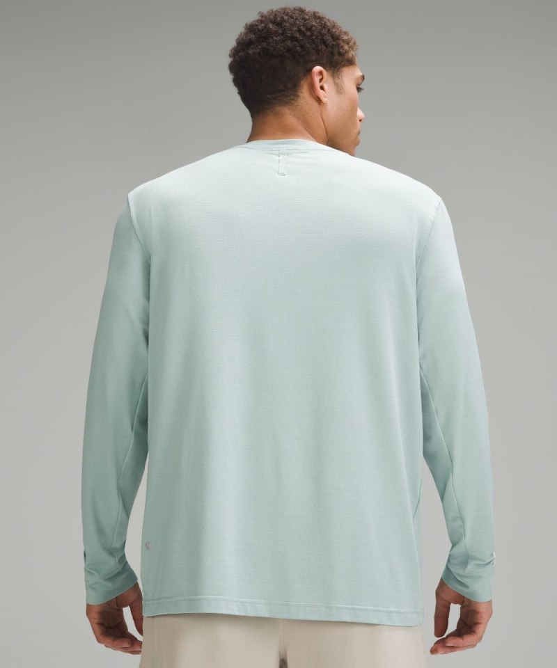 Lululemon License to Train Relaxed-Fit Long-Sleeve Shirt Frosted Jade Online Outlet Sale