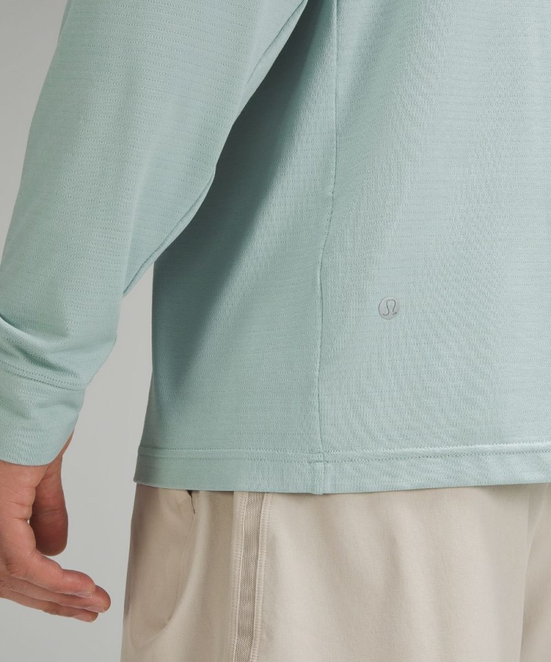 Lululemon License to Train Relaxed-Fit Long-Sleeve Shirt Frosted Jade Online Outlet Sale