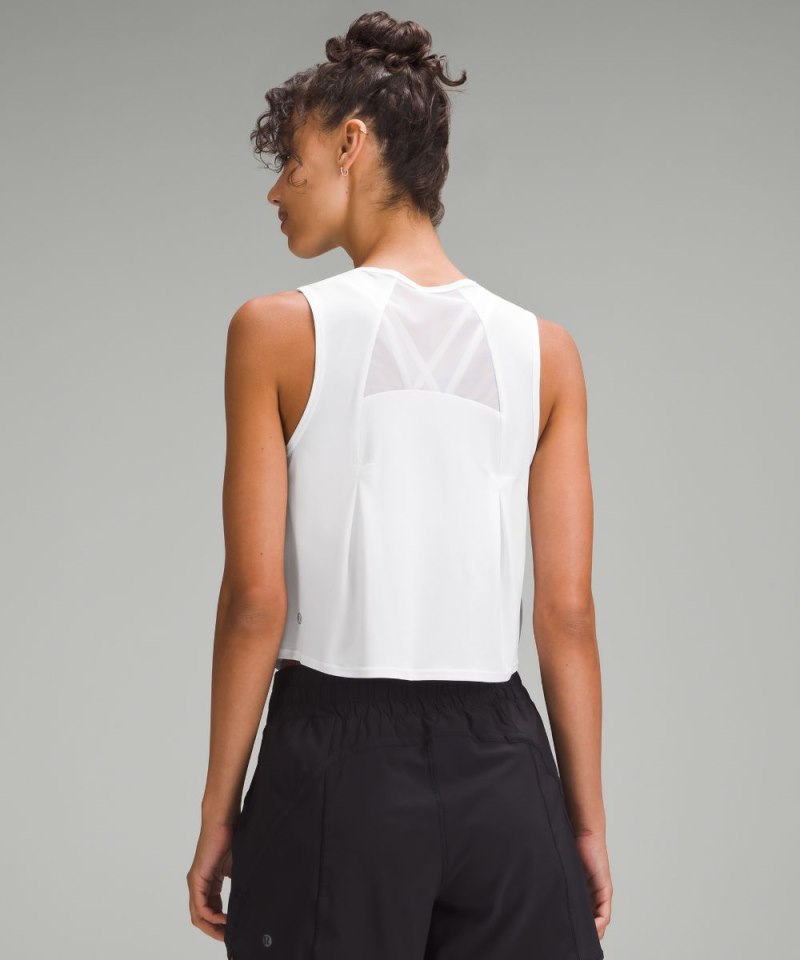 Lululemon Sculpt Cropped Tank Top White Online Outlet Sale