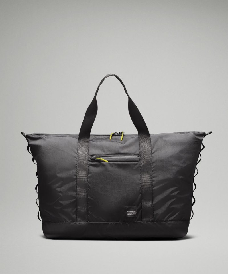 Lululemon Packable Tote Bag 32L Traverse Grey / Lichen Lime / Black Online Outlet Sale