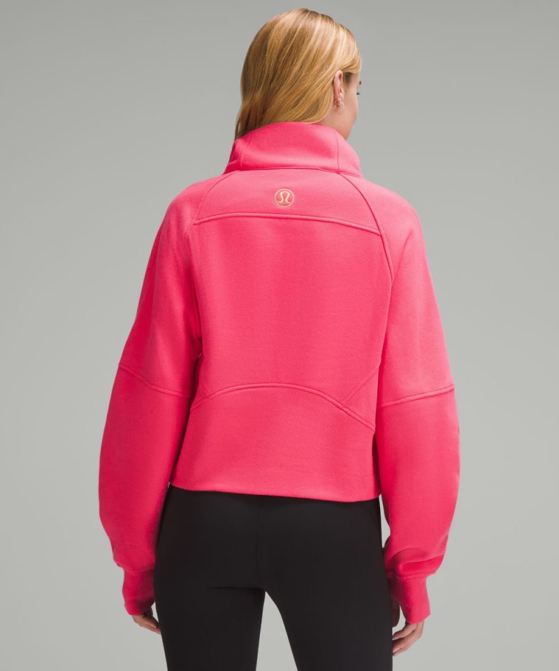 Lululemon Scuba Oversized Funnel-Neck Half Zip Glaze Pink / Gold (not available) Online Outlet Sale
