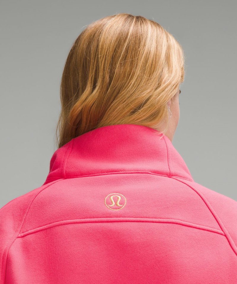 Lululemon Scuba Oversized Funnel-Neck Half Zip Glaze Pink / Gold (not available) Online Outlet Sale