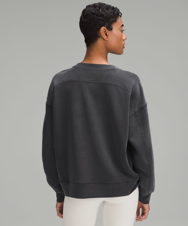 Lululemon Softstreme Crewneck Pullover Black Online Outlet Sale