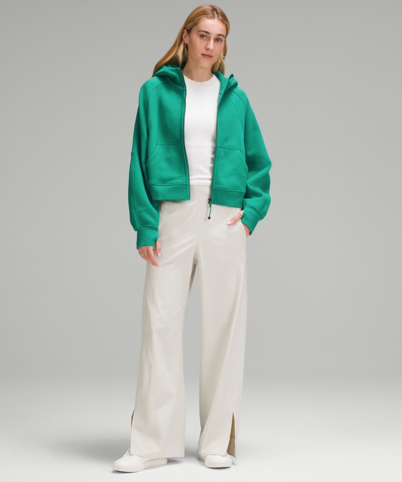 Lululemon Scuba Oversized Full-Zip Hoodie Cascadia Green Online Outlet Sale