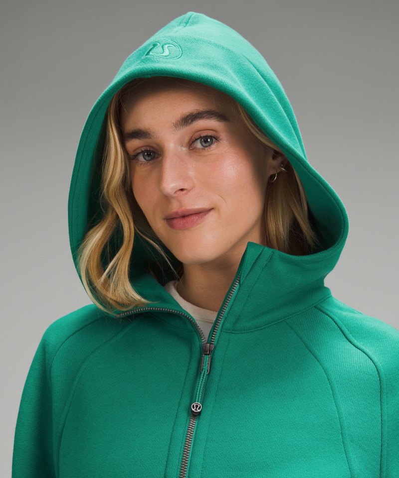 Lululemon Scuba Oversized Full-Zip Hoodie Cascadia Green Online Outlet Sale