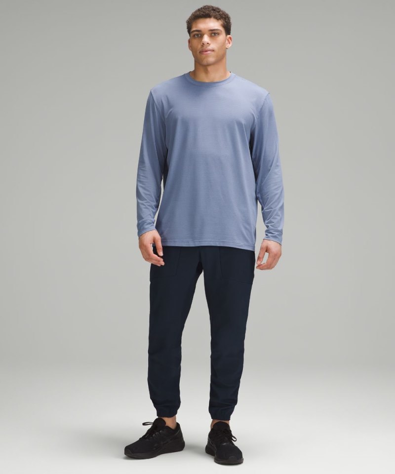 Lululemon License to Train Relaxed-Fit Long-Sleeve Shirt Oasis Blue Online Outlet Sale