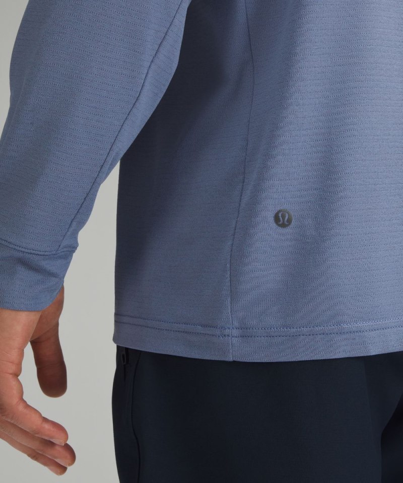 Lululemon License to Train Relaxed-Fit Long-Sleeve Shirt Oasis Blue Online Outlet Sale