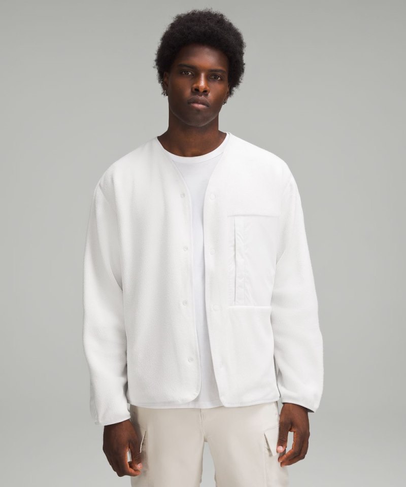 Lululemon Fleece Snap-Front Cardigan Light Vapor Online Outlet Sale