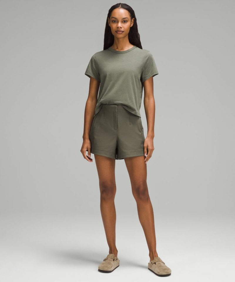 Lululemon Utilitech Relaxed-Fit High-Rise Short 3.5" Army Green Online Outlet Sale