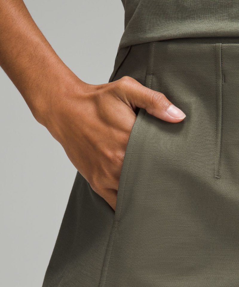 Lululemon Utilitech Relaxed-Fit High-Rise Short 3.5" Army Green Online Outlet Sale