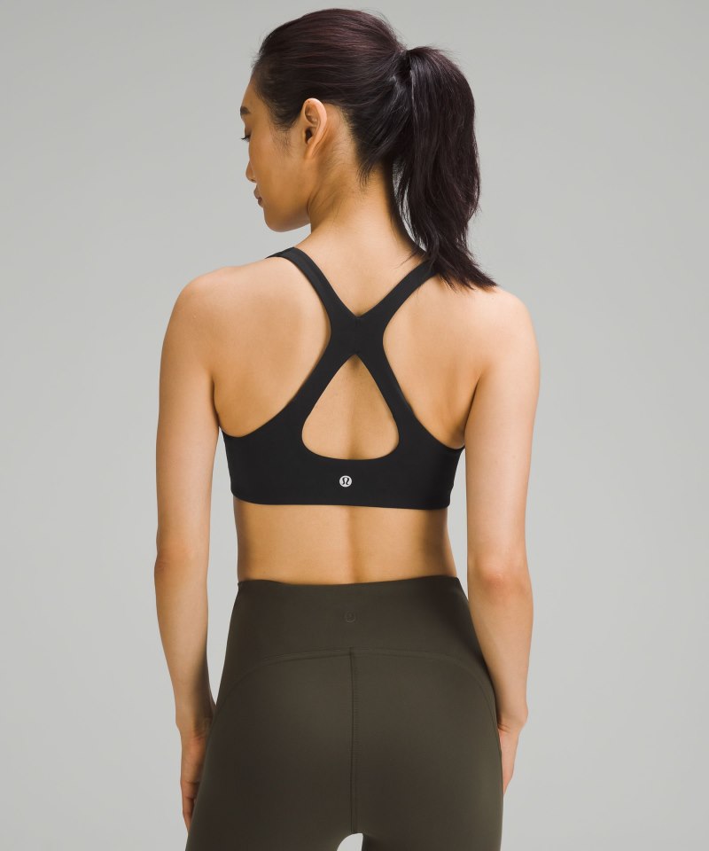 Lululemon SmoothCover Yoga Bra *Light Support, B / C Cup Black Online Outlet Sale