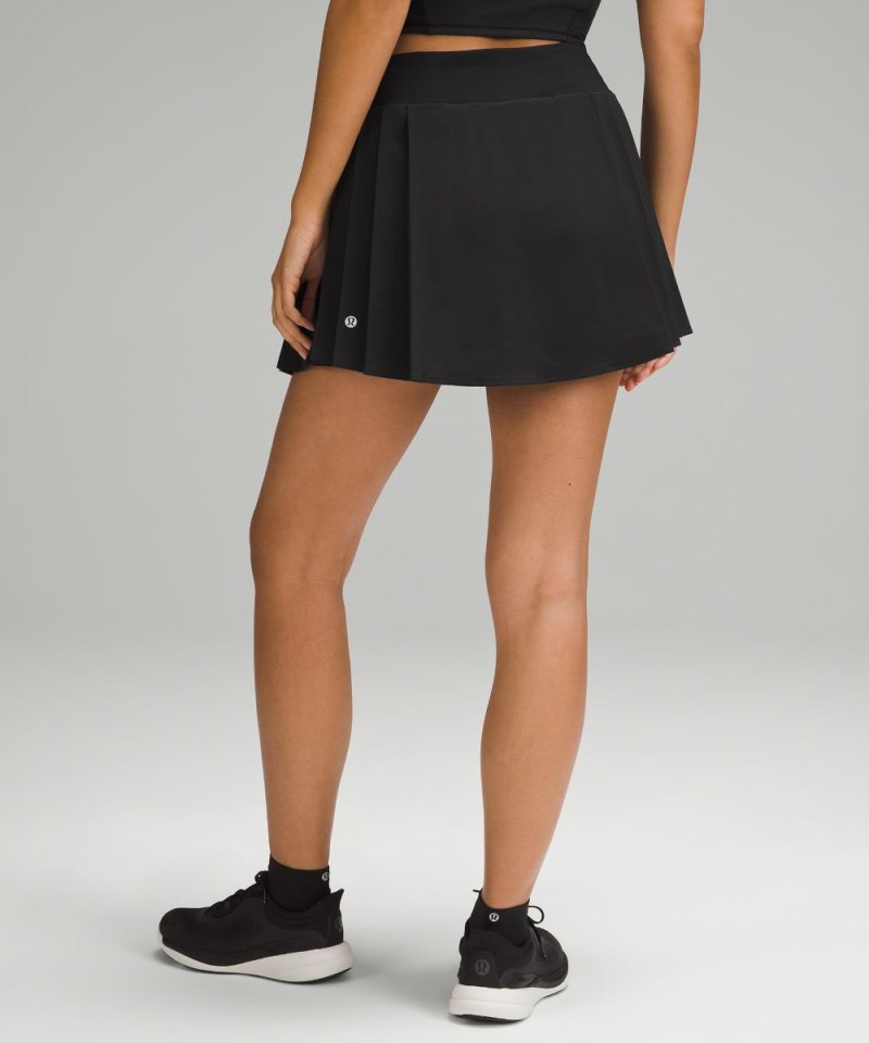 Lululemon Side-Pleat High-Rise Tennis Skirt Black Online Outlet Sale