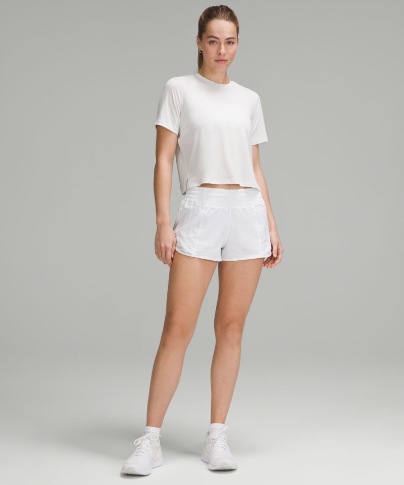 Lululemon Ultralight Waist-Length T-Shirt Light Vapor Online Outlet Sale