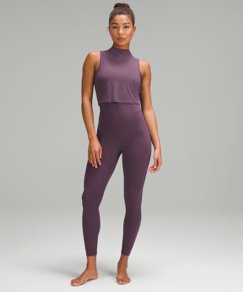 Lululemon Keyhole Mesh Tank Top Grape Thistle Online Outlet Sale