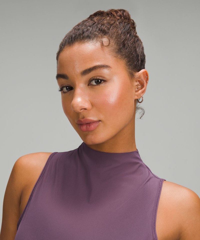 Lululemon Keyhole Mesh Tank Top Grape Thistle Online Outlet Sale