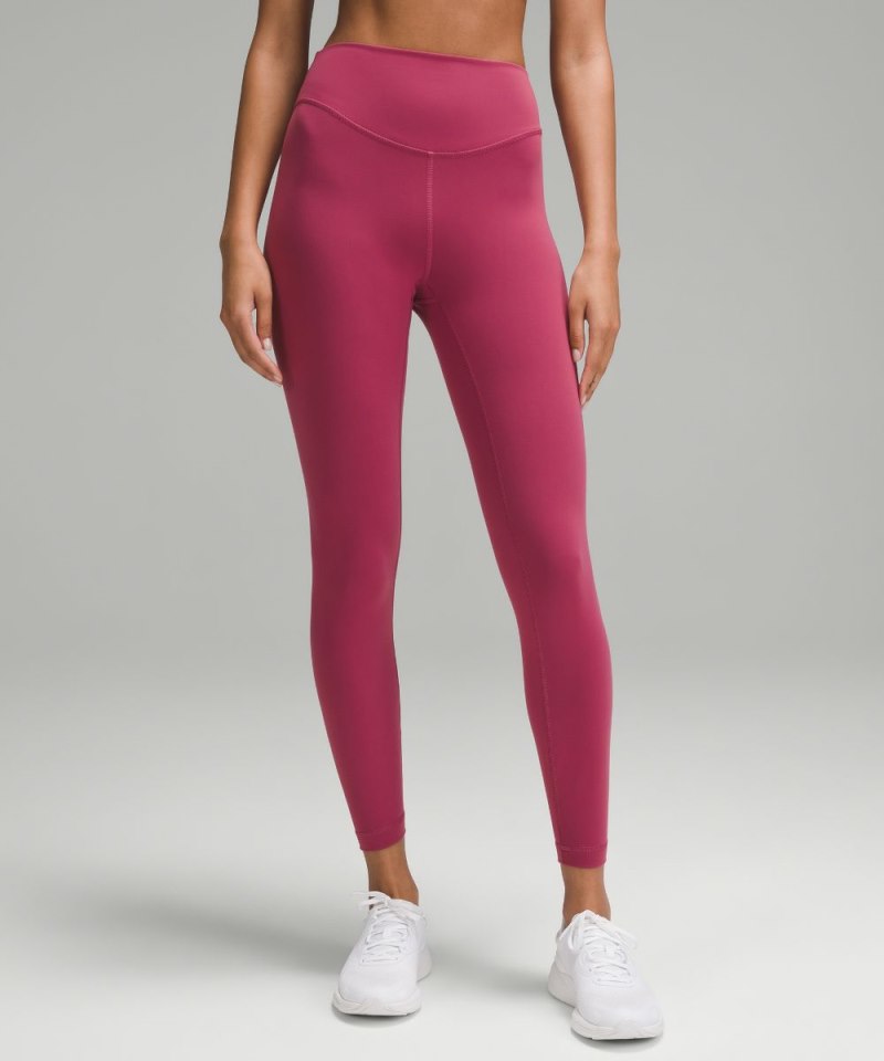 Lululemon Wunder Under SmoothCover High-Rise Tight 25" Washed Mauve Online Outlet Sale