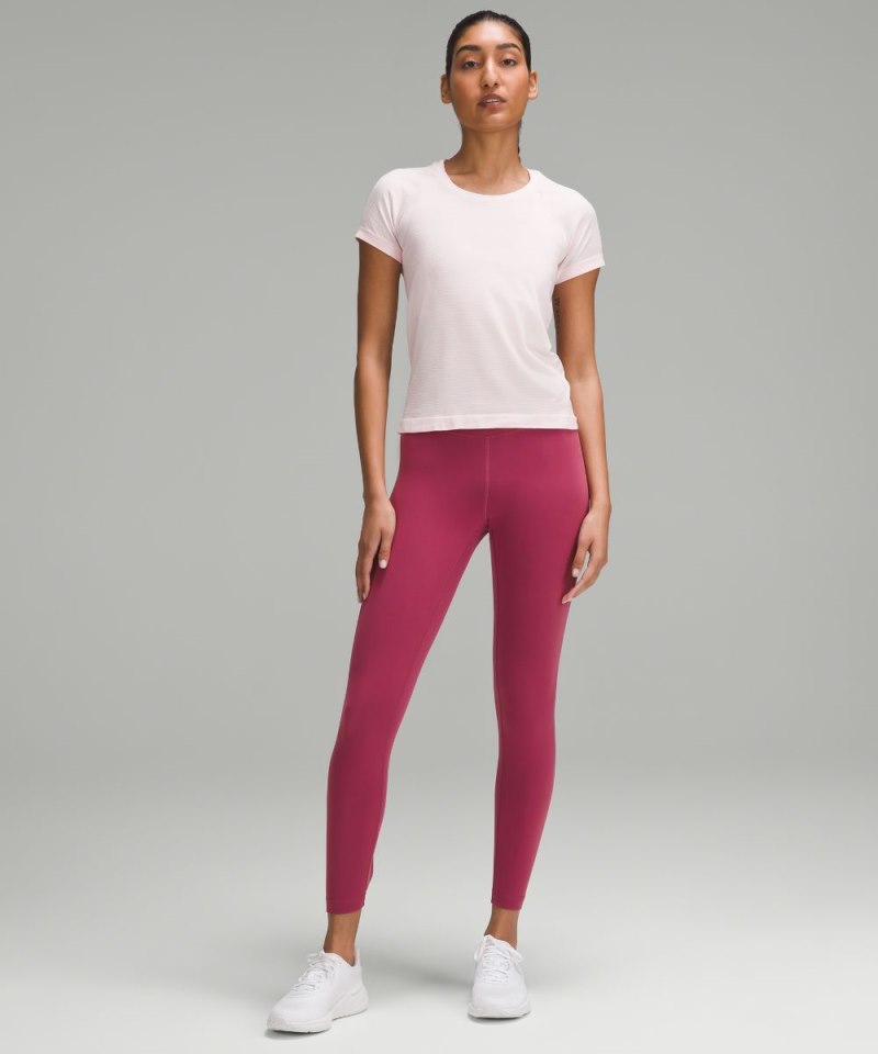 Lululemon Wunder Under SmoothCover High-Rise Tight 25" Washed Mauve Online Outlet Sale