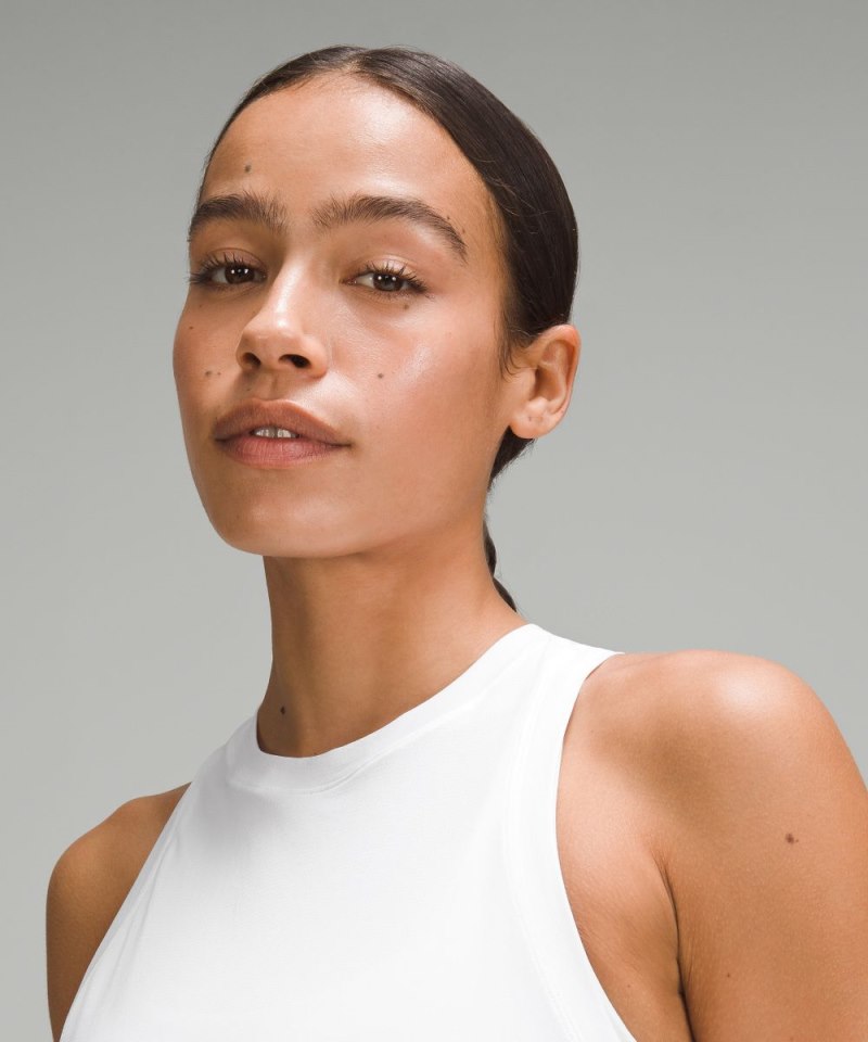 Lululemon Ultralight Hip-Length Tank Top White Online Outlet Sale