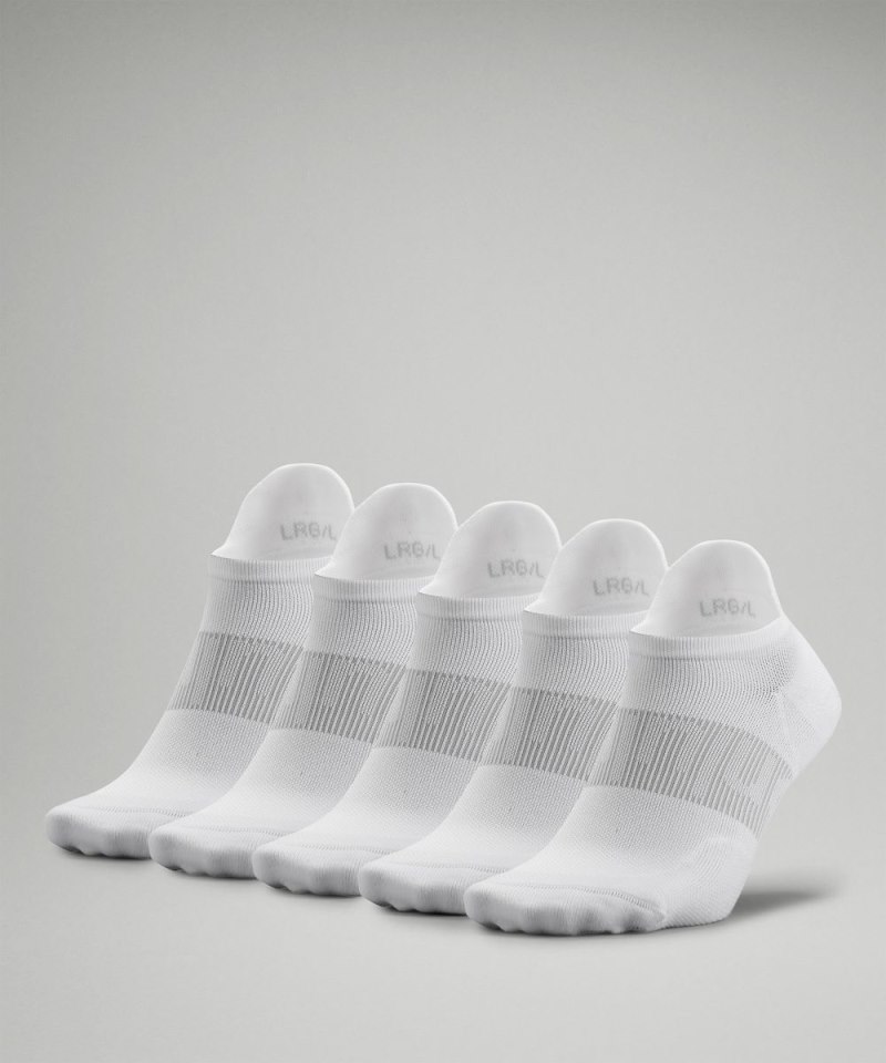 Lululemon Men's Power Stride Tab Socks *5 Pack White Online Outlet Sale