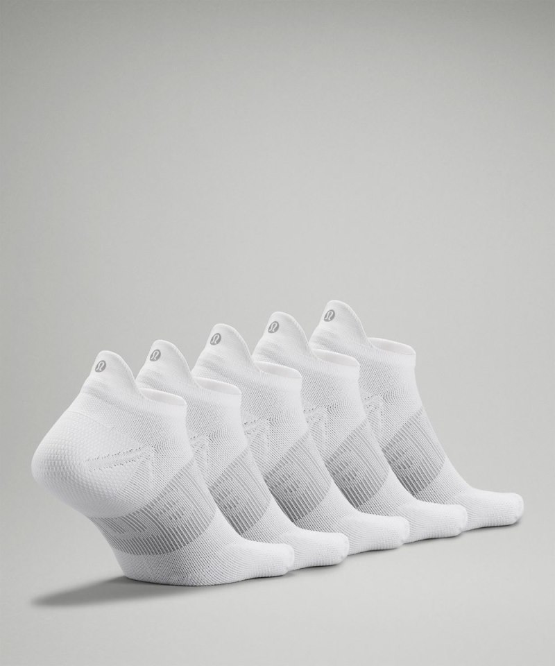 Lululemon Men's Power Stride Tab Socks *5 Pack White Online Outlet Sale