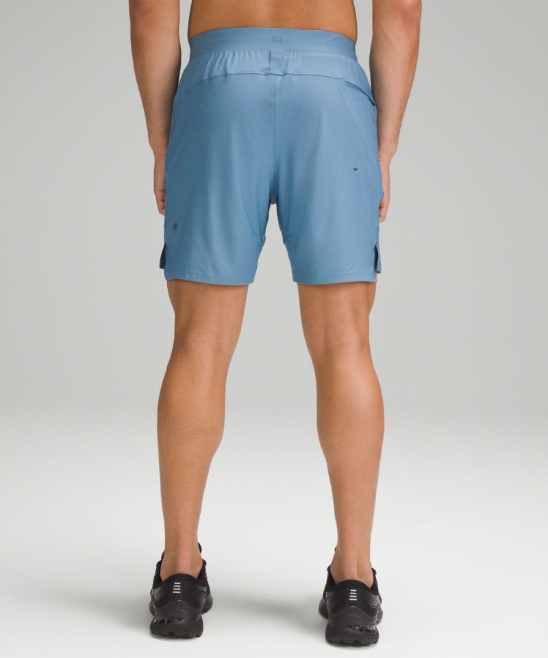 Lululemon License to Train Linerless Short 7" *Pique Utility Blue Online Outlet Sale